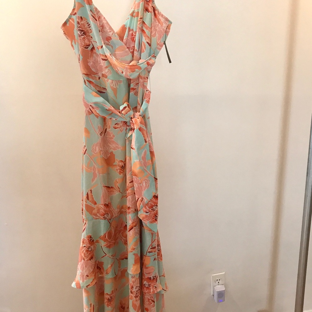 Mint and Coral Dress- Never Worn!